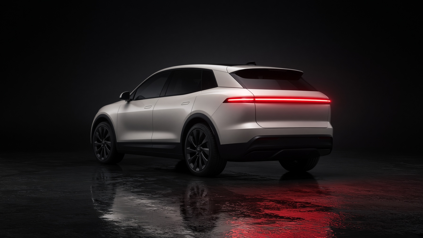 Studio study of a Juniper-style tail with a full-width light bar